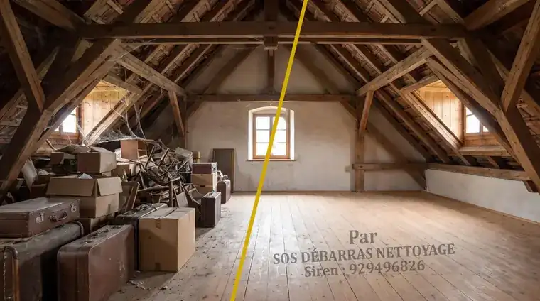 Débarras avant/après d’une maison en Île-de-France