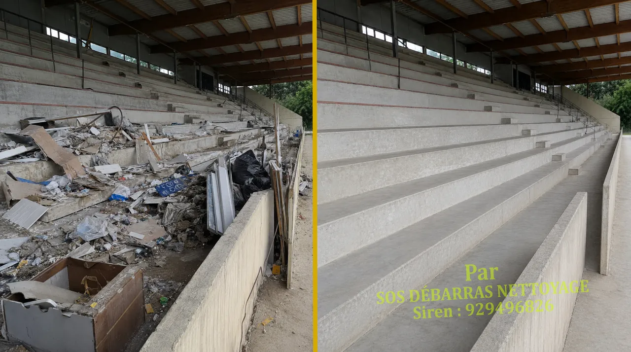 Évacuation de gravats et déchets d’un local avant / après