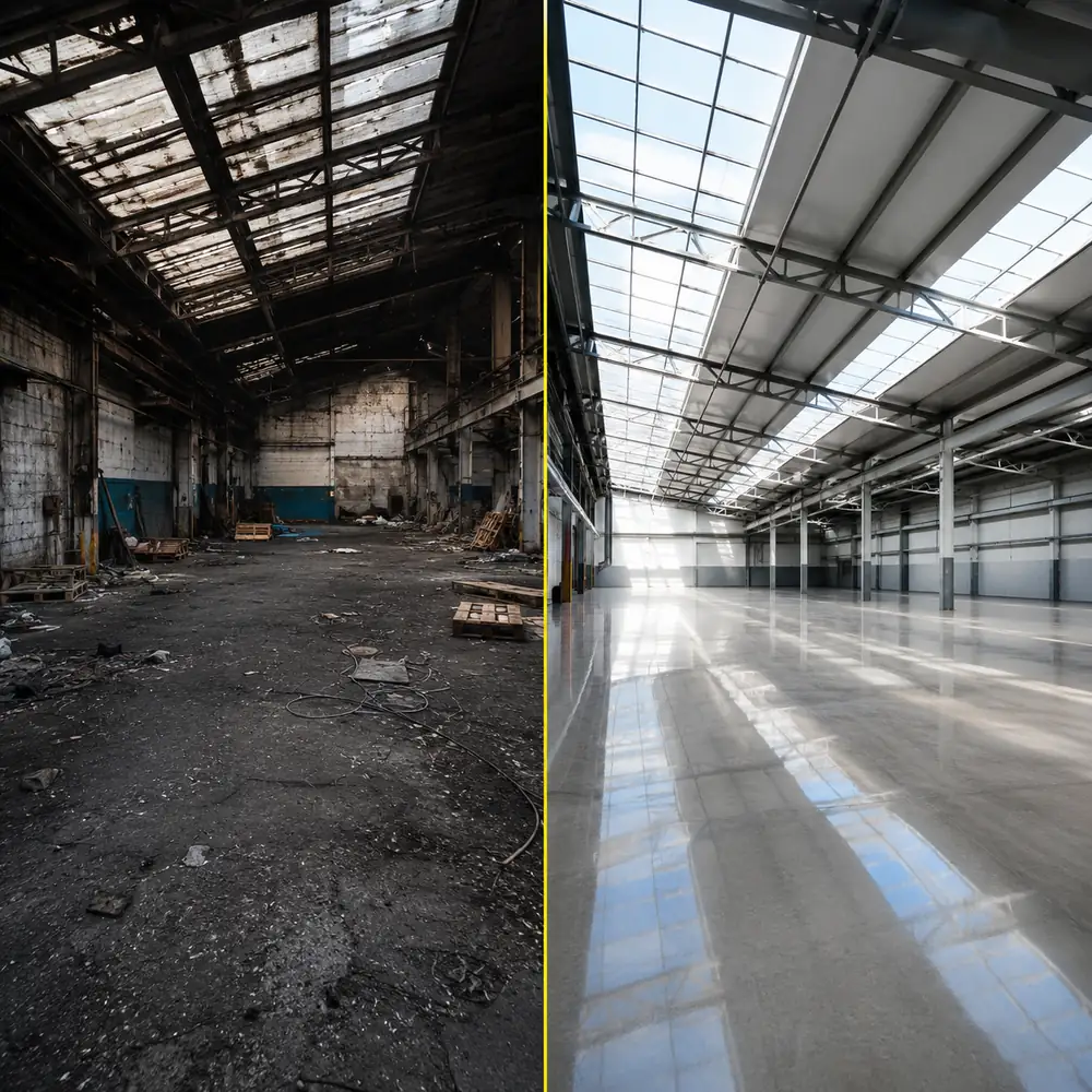 Débarras d’un appartement encombré dans les Hauts-de-Seine (92), vidé et nettoyé, avant / après